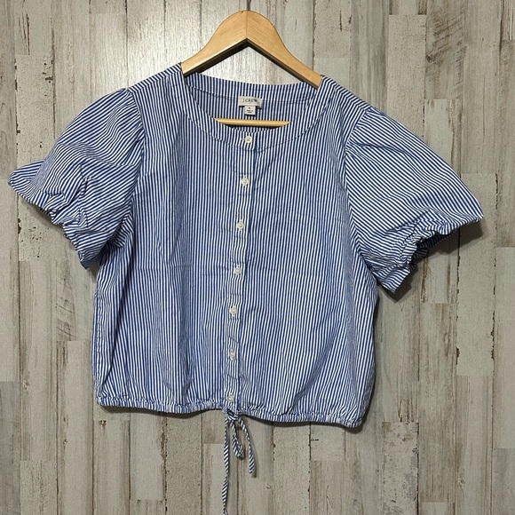 J.Crew Fun Sleeve Shirt - Picture 1 of 6